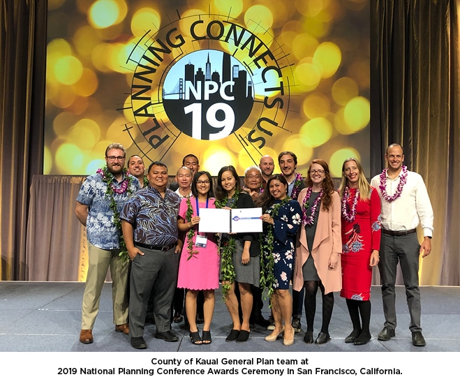 APA’s Prestigious Daniel Burnham Awarded to the Kauai General Plan